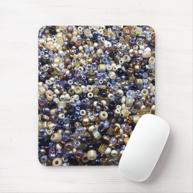Wealth Of Seed Beading  Mouse Mat (With Mouse)