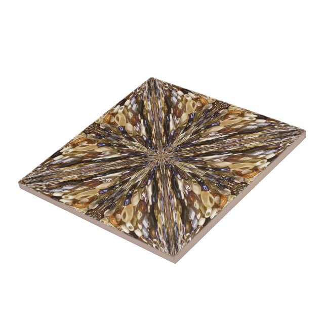 Wealth Of Seed Beads Abstract Pattern Tile (Side)