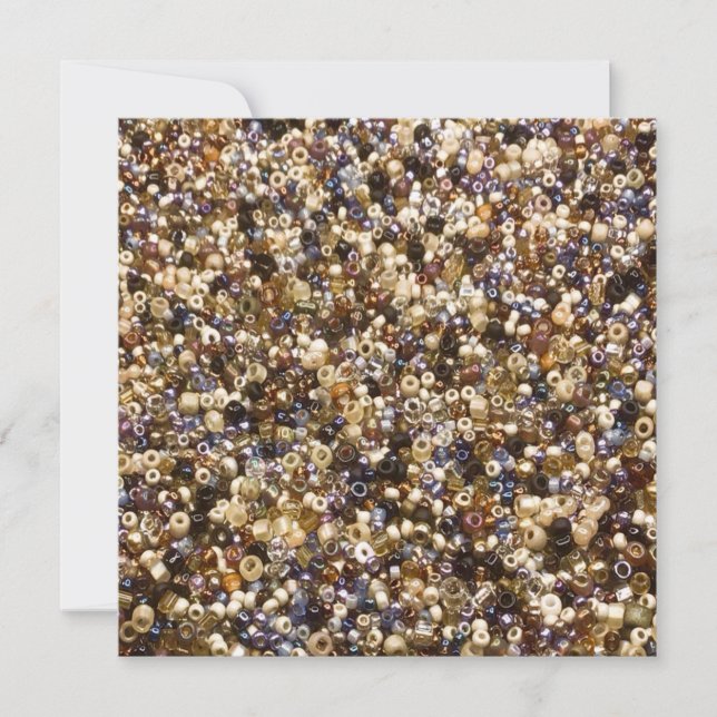 Wealth Of Seed Beads Holiday Card (Front)