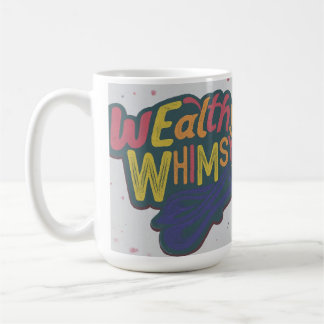 Wealth Whimsy multi colour letter design Coffee Mug