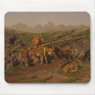 Weaning the Calves (Cattle Farm) Mouse Mat
