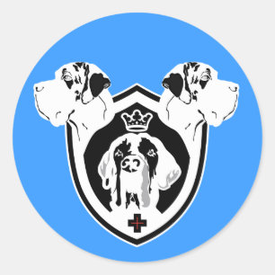 Weapon 3 Danes Classic Round Sticker