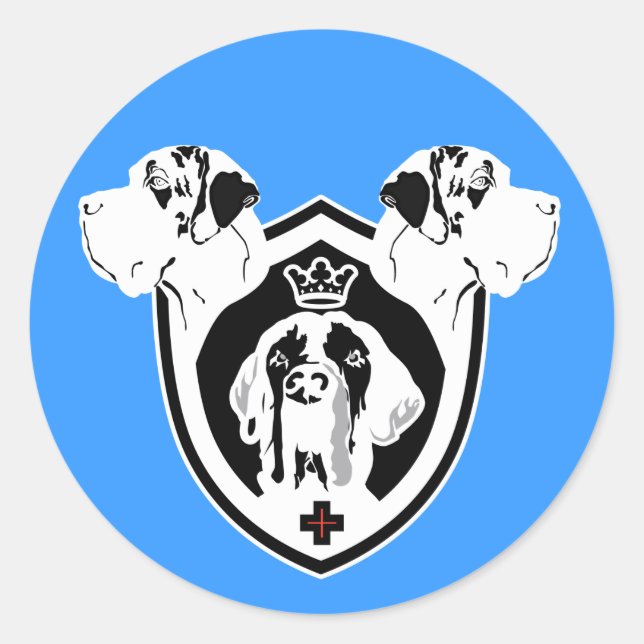 Weapon 3 Danes Classic Round Sticker (Front)