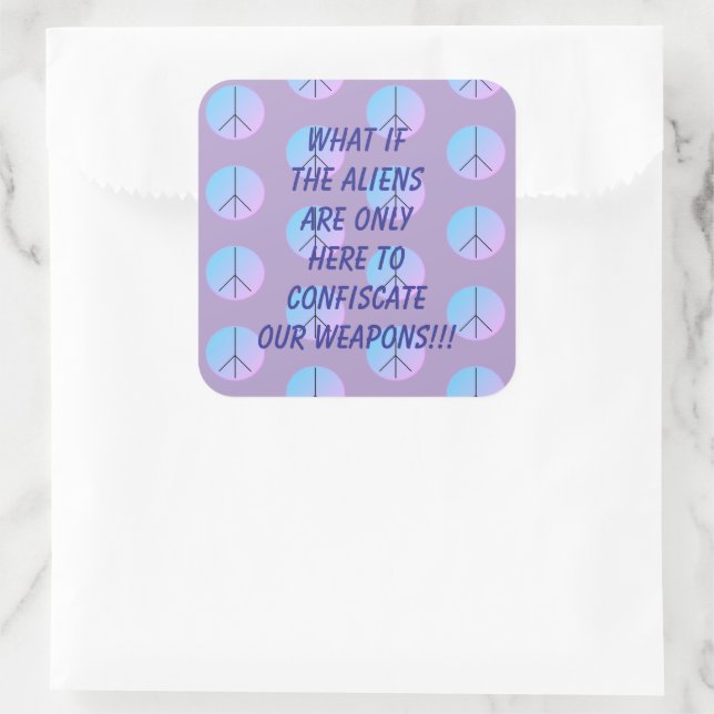 Weapon Alien Abduction Sticker (Bag)