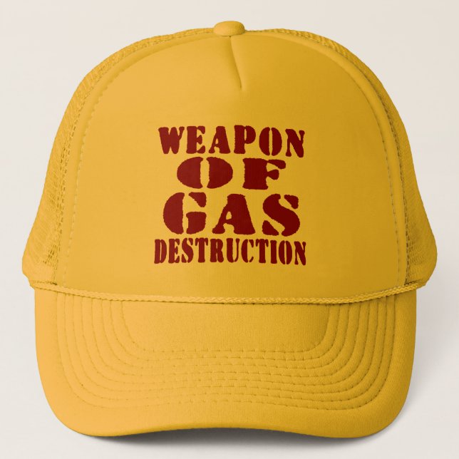 Weapon Of Gas Destruction Trucker Hat (Front)