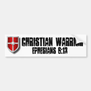 weapon_shield, Christian Warrior, Ephesians 6:13 Bumper Sticker