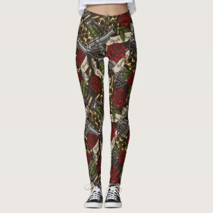 Weapons and Flowers Leggings