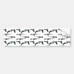 Weapons Collage Bumper Sticker