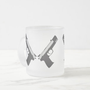 Weapons Frosted Glass Coffee Mug