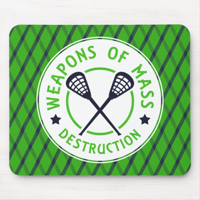 Weapons of Destruction Lacrosse Mousemat (Front)