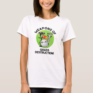 Weapons Of Grass Destruction Funny Golf Pun  T-Shirt