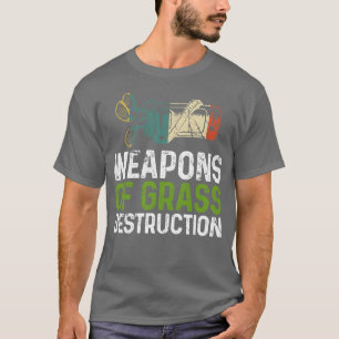 Weapons Of Grass Destruction Golf T-Shirt