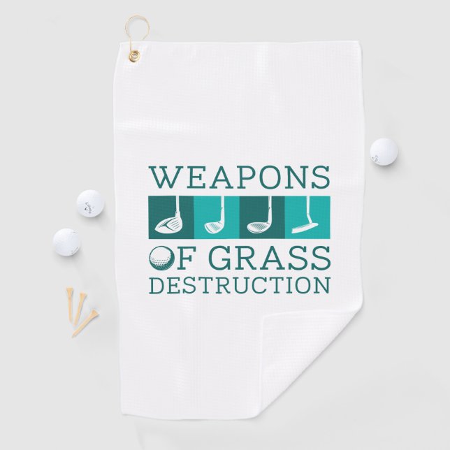 Weapons Of Grass Destruction Golf Towel (InSitu)