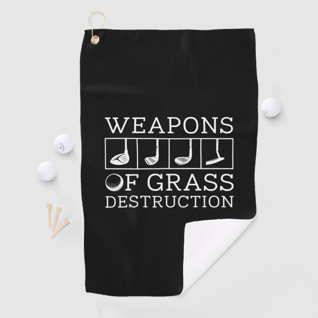 Weapons Of Grass Destruction Golf Towel (InSitu)