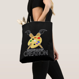 Weapons of mass creation tote bag