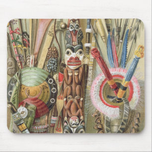 Weaponsutensils and ornaments of AmericanIndians Mouse Mat