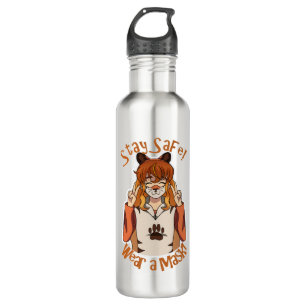 Wear a Mask! 710 Ml Water Bottle