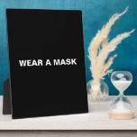 Wear a mask, black white minimalist plaque<br><div class="desc">Wear a mask,  black white minimalist plaque</div>