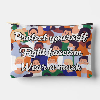 Wear a Mask Bright Style Accessory Pouch