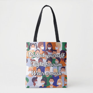 Wear a Mask Bright Style Tote Bag