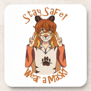 Wear a Mask! Coaster