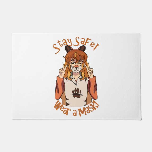 Wear a Mask! Doormat (Front)