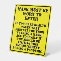 Wear A Mask Message