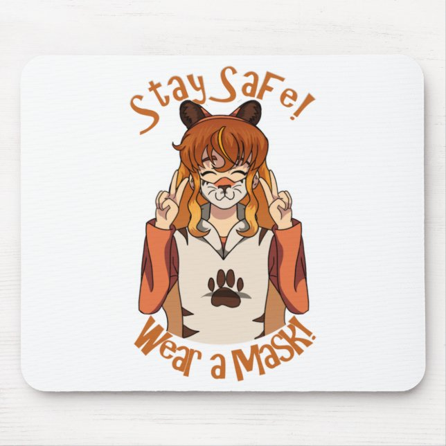 Wear a Mask! Mouse Mat (Front)