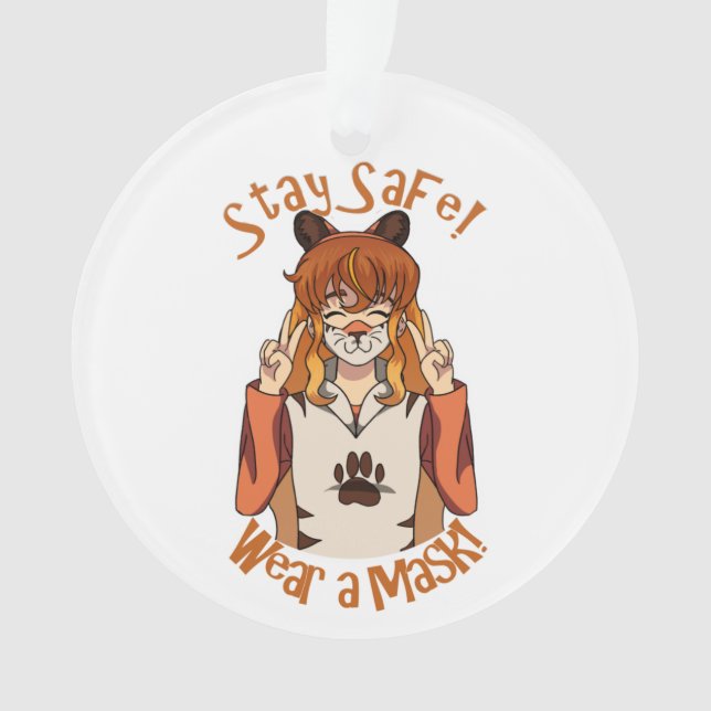 Wear a Mask! Ornament (Front)