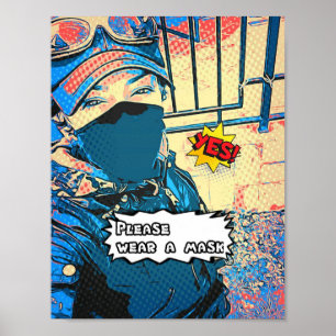 Wear a mask poster
