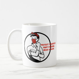 Wear a Mask Riveter Style Coffee Mug
