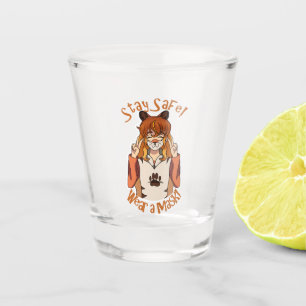 Wear a Mask! Shot Glass