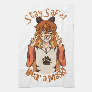 Wear a Mask! Tea Towel