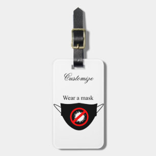 Wear a Mask Thunder_Cove Luggage Tag