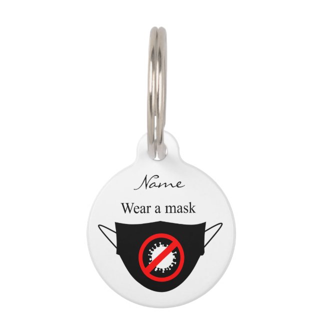 Wear a Mask Thunder_Cove Pet Tag (Front)