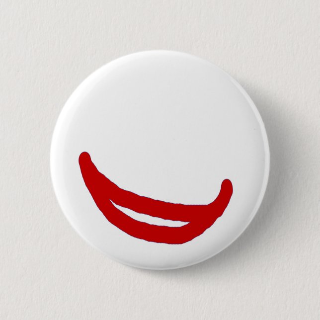 Wear a smile 2 6 cm round badge (Front)