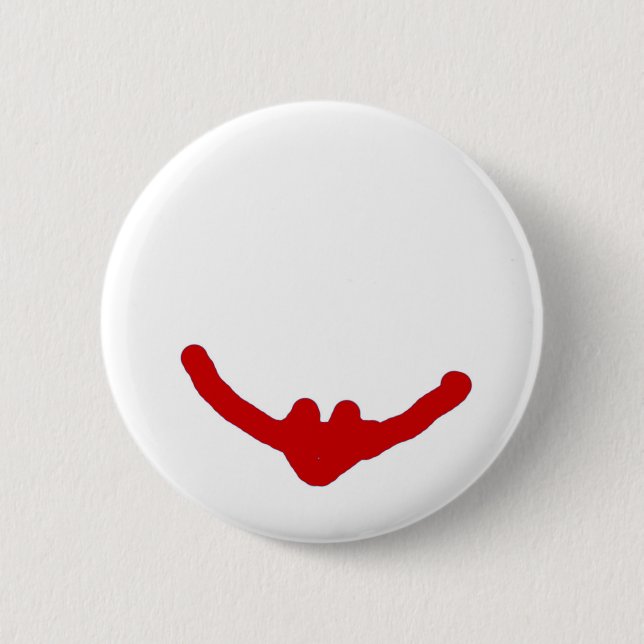 Wear a smile 5 6 cm round badge (Front)