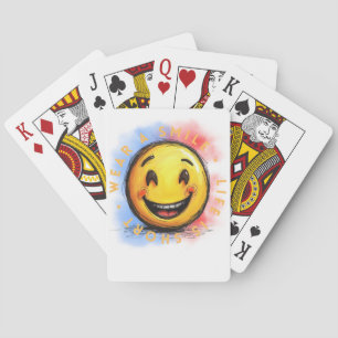 Wear a smile playing cards