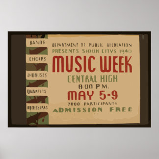 Wear and style entertainment posters of the past