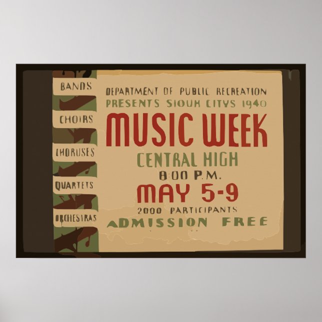 Wear and style entertainment posters of the past (Front)