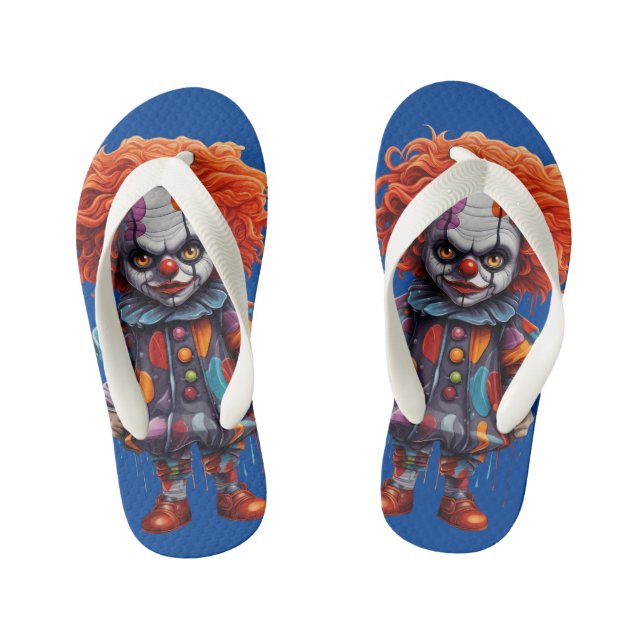 wear around the house Halloween Kid's Flip Flops (Footbed)
