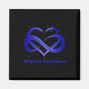 Wear Blue For Alopecia Awareness Warrior Magnet