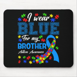 Wear Blue for Brother Autism Awareness Month Mouse Mat