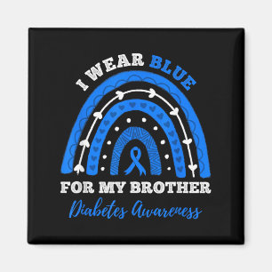 Wear Blue For Brother T1d Type 1 Diabetes Magnet