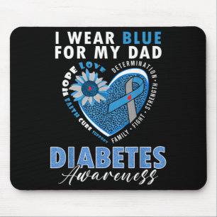 Wear Blue For Dad Type 1 Diabetes Awareness Month Mouse Mat