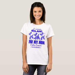 Wear Blue For Mum Cute Balloon Dog Colon Cancer T-Shirt