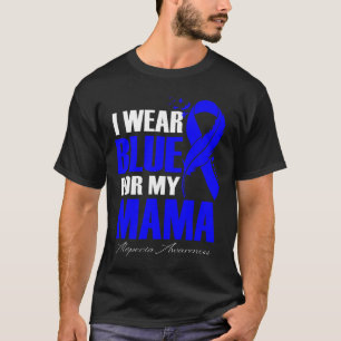 Wear Blue For My Mama Alopecia Feather T-Shirt