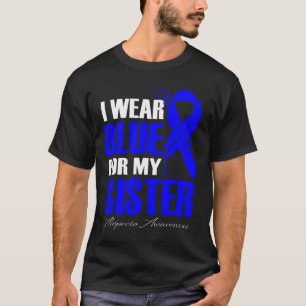 Wear Blue For My Sister Alopecia Feather T-Shirt