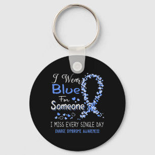 Wear Blue For Someone Charge Syndrome Awareness Key Ring