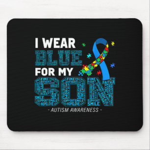 Wear Blue For Son Au Awareness Mum Dad Parents Mouse Mat